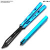 Blue CNC Non-Sharp Professional Smooth Handle Trainer Tool - Butterfly