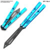 Blue CNC Non-Sharp Professional Smooth Handle Trainer Tool - Butterfly