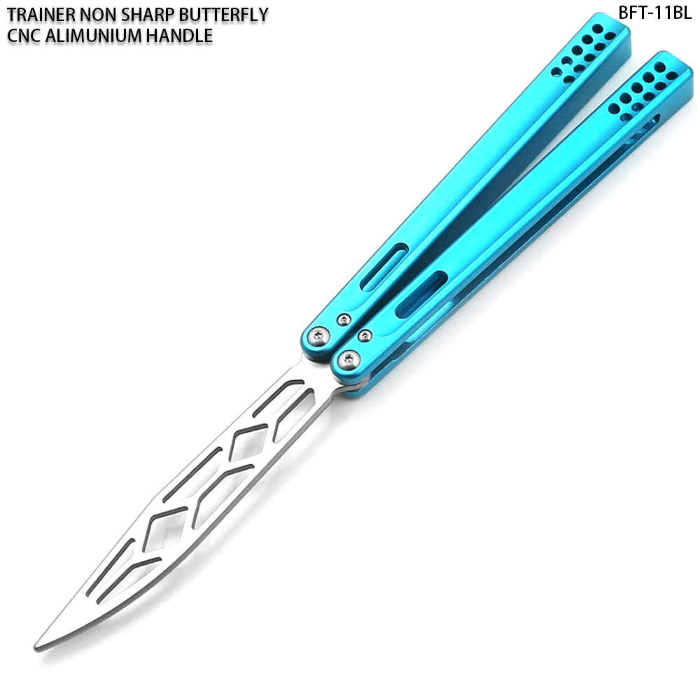 CNC Non-Sharp Professional Smooth Handle Trainer Tool - Butterfly Blue Handle