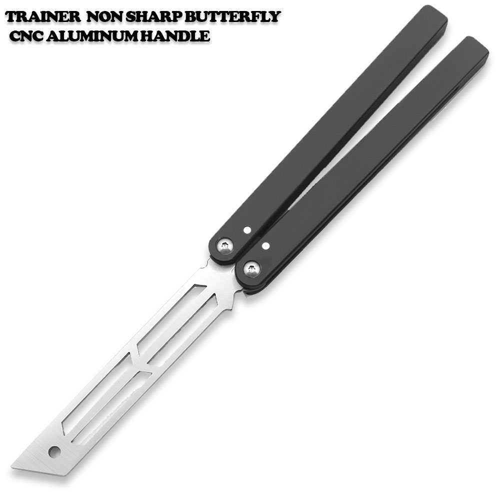 CNC Squid Triton Model Non-Sharp Professional Trainer - Butterfly Black Handle