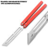 CNC Squid Triton Model Non-Sharp Professional Trainer - Butterfly Red Handle