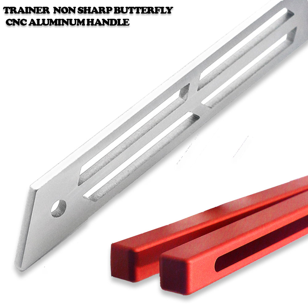 CNC Squid Triton Model Non-Sharp Professional Trainer - Butterfly Red Handle