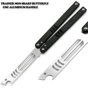CNC Shark Model Non-Sharp Professional Trainer - Butterfly Black Handle