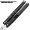 CNC Shark Model Non-Sharp Professional Trainer - Butterfly Black Handle