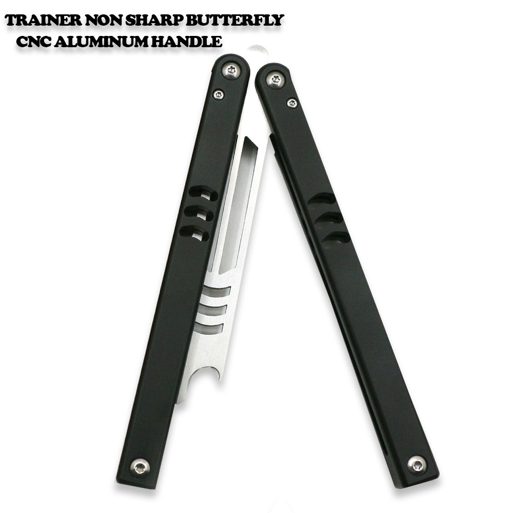 CNC Shark Model Non-Sharp Professional Trainer - Butterfly Black Handle