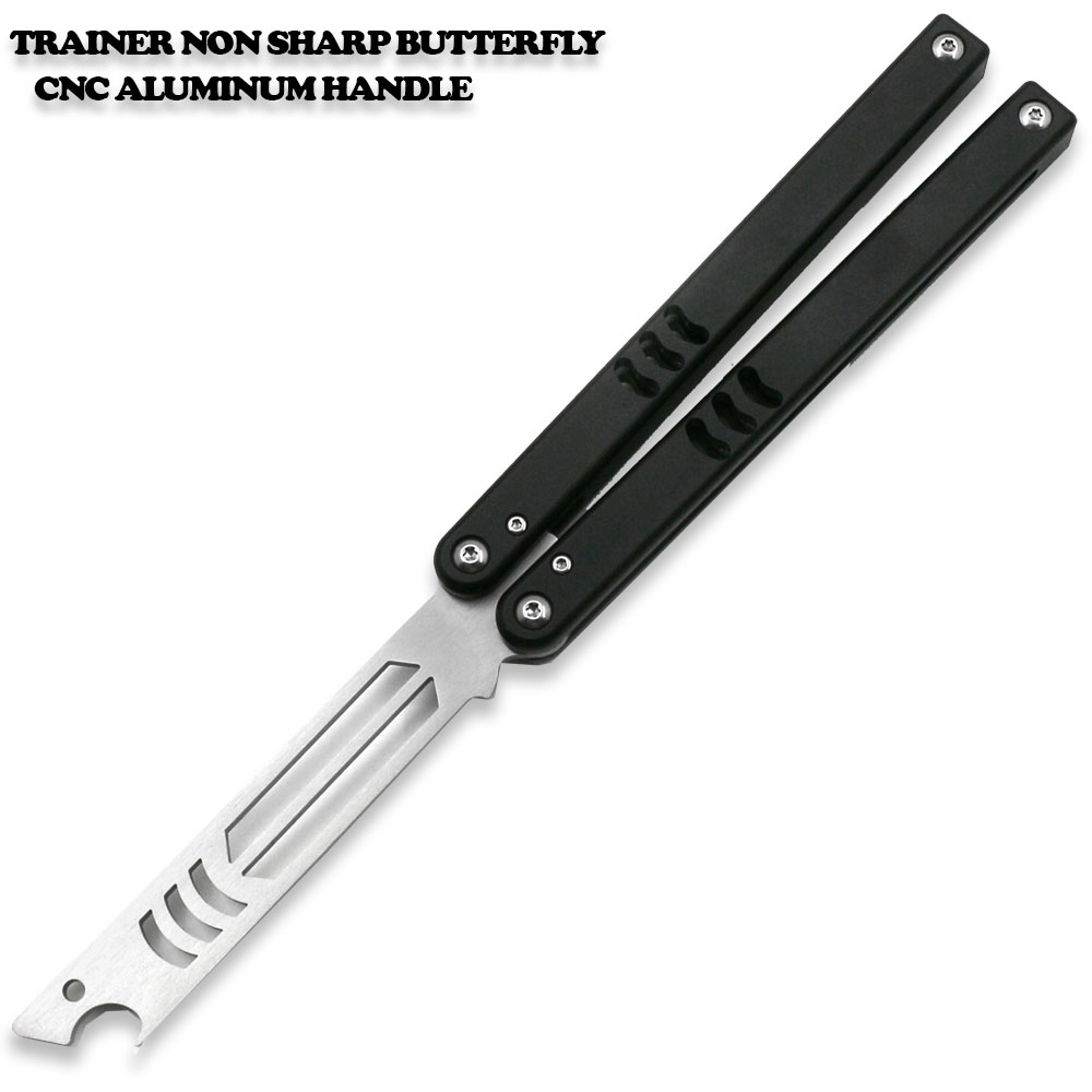 CNC Shark Model Non-Sharp Professional Trainer - Butterfly Black Handle