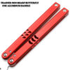 CNC Shark Model Non-Sharp Professional Trainer - Butterfly Red Handle