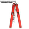 CNC Shark Model Non-Sharp Professional Trainer - Butterfly Red Handle