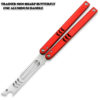 CNC Shark Model Non-Sharp Professional Trainer - Butterfly Red Handle