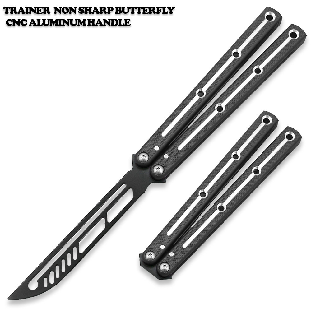 CNC Siren Model Non-Sharp Professional Trainer - Butterfly Black Handle