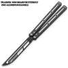 CNC Siren Model Non-Sharp Professional Trainer - Butterfly Black Handle
