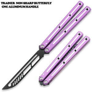 CNC Siren Model Non-Sharp Professional Trainer - Butterfly Purple Handle