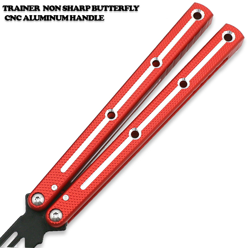 CNC Siren Model Non-Sharp Professional Trainer - Butterfly Red Handle