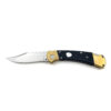 Folding Hunter Auto Knife G-10 Black Handle Single Edge
