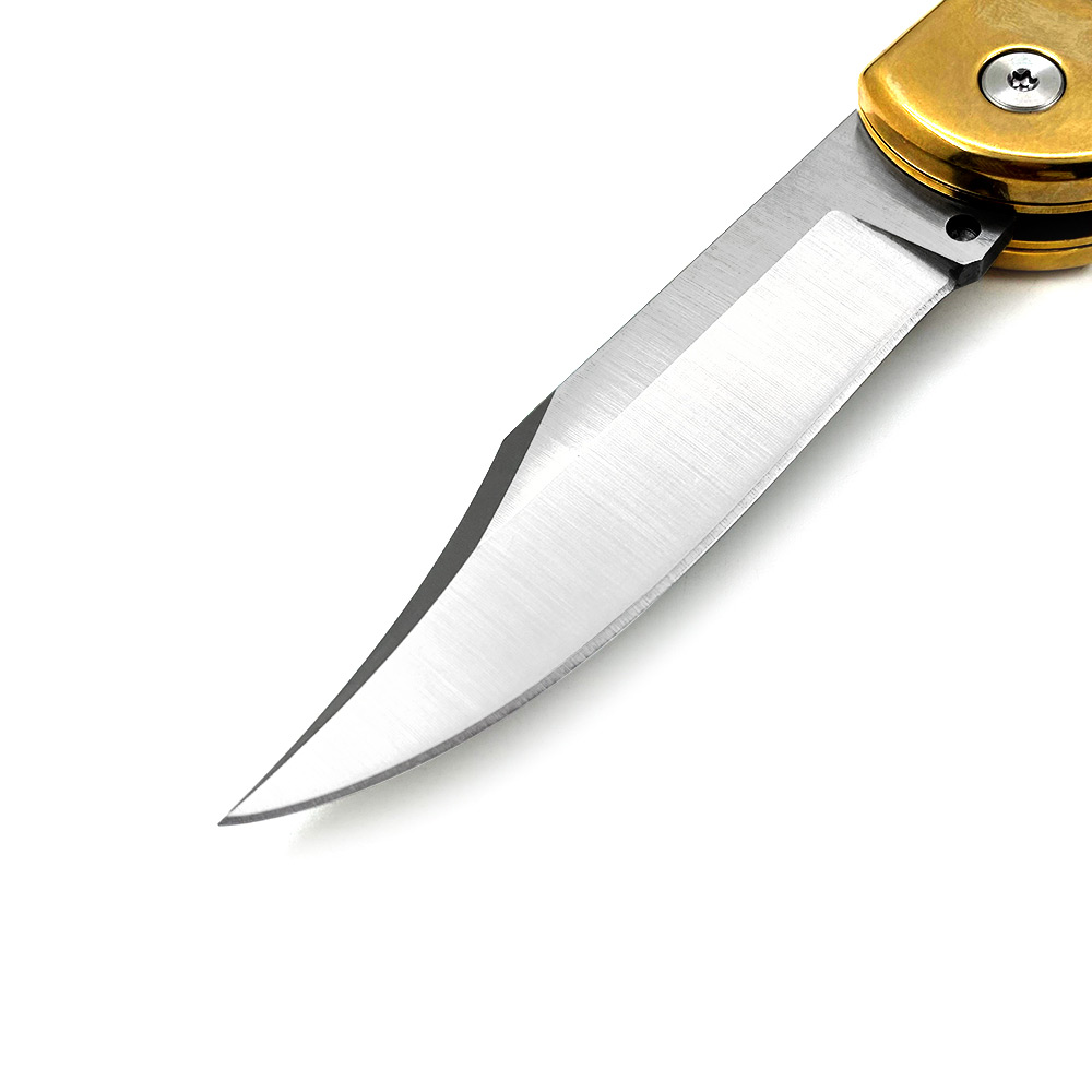 Folding Hunter Auto Knife G-10 Black Handle Single Edge