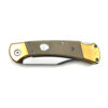 Folding Hunter Auto Knife G-10 Desert Tan Handle Single Edge