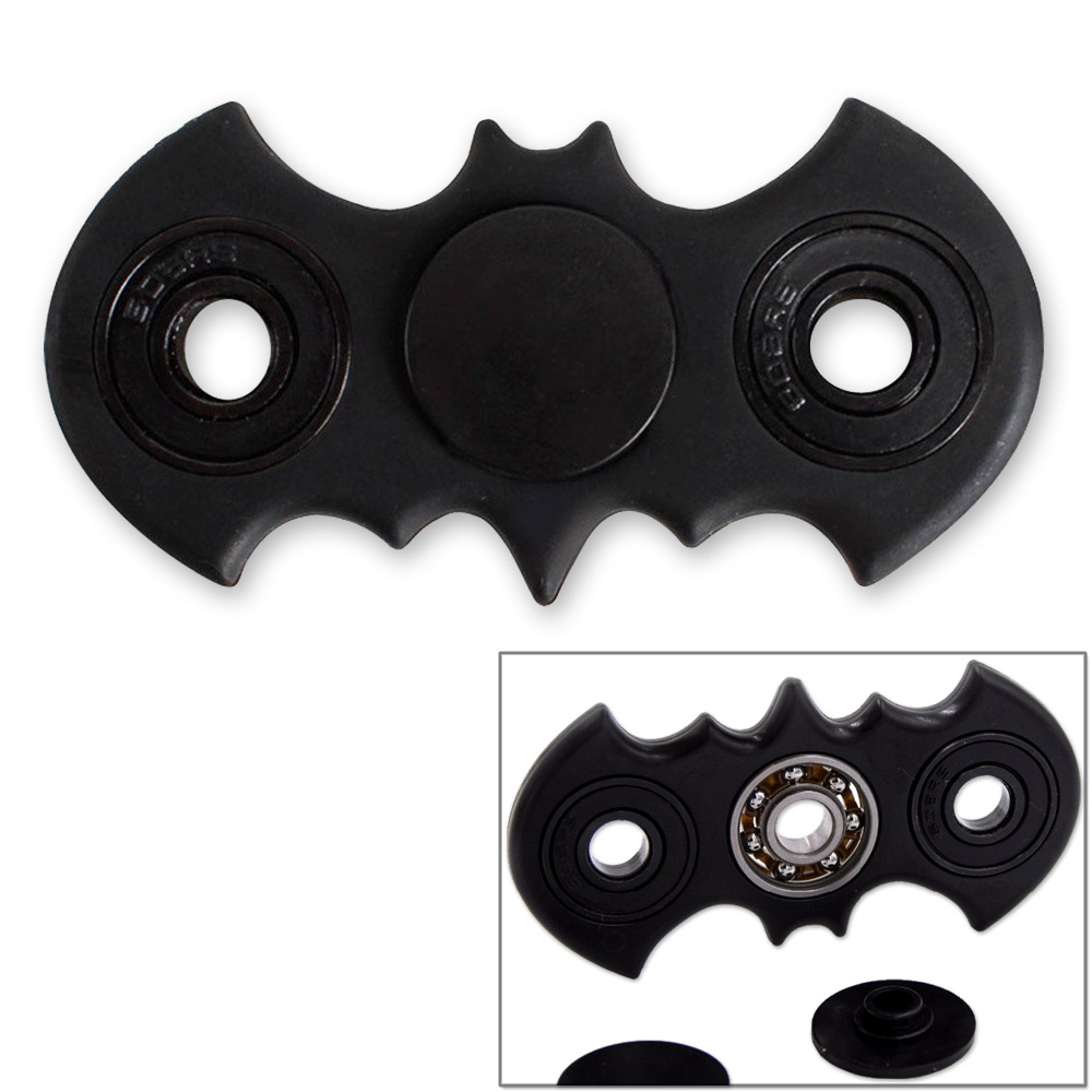 Fidget Spinner Dark Night Bat Toy Black Anxiety Stress Relief Focus EDC