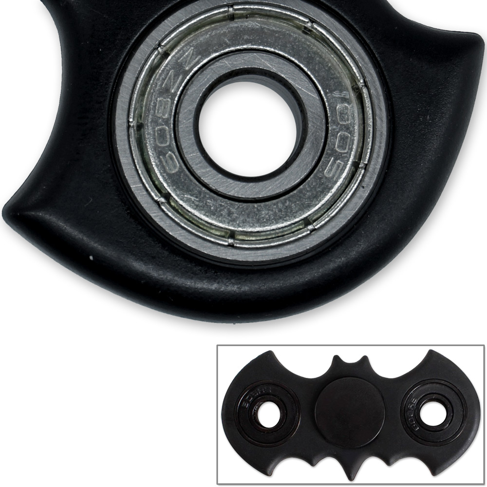 Fidget Spinner Dark Night Bat Toy Black Anxiety Stress Relief Focus EDC