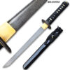 Moshiro Damascus Blade - Folded 1065 Dragon Tsuba Tanto Sword