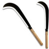 Crescent Machete Knife for Outdoor Cutting Bamboo Sickle Scythe
