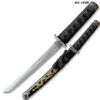 Edge Tanto 21" Sword w/ Gold Dragon Engraved Black Scabbard