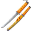 Edge Tanto 21" Sword w/ Gold Dragon Engraved Yellow Scabbard