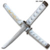 Edge Tanto 21" Sword w/ Gold Dragon Engraved White Scabbard