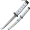 Edge Tanto 21" Sword w/ Gold Dragon Engraved White Scabbard