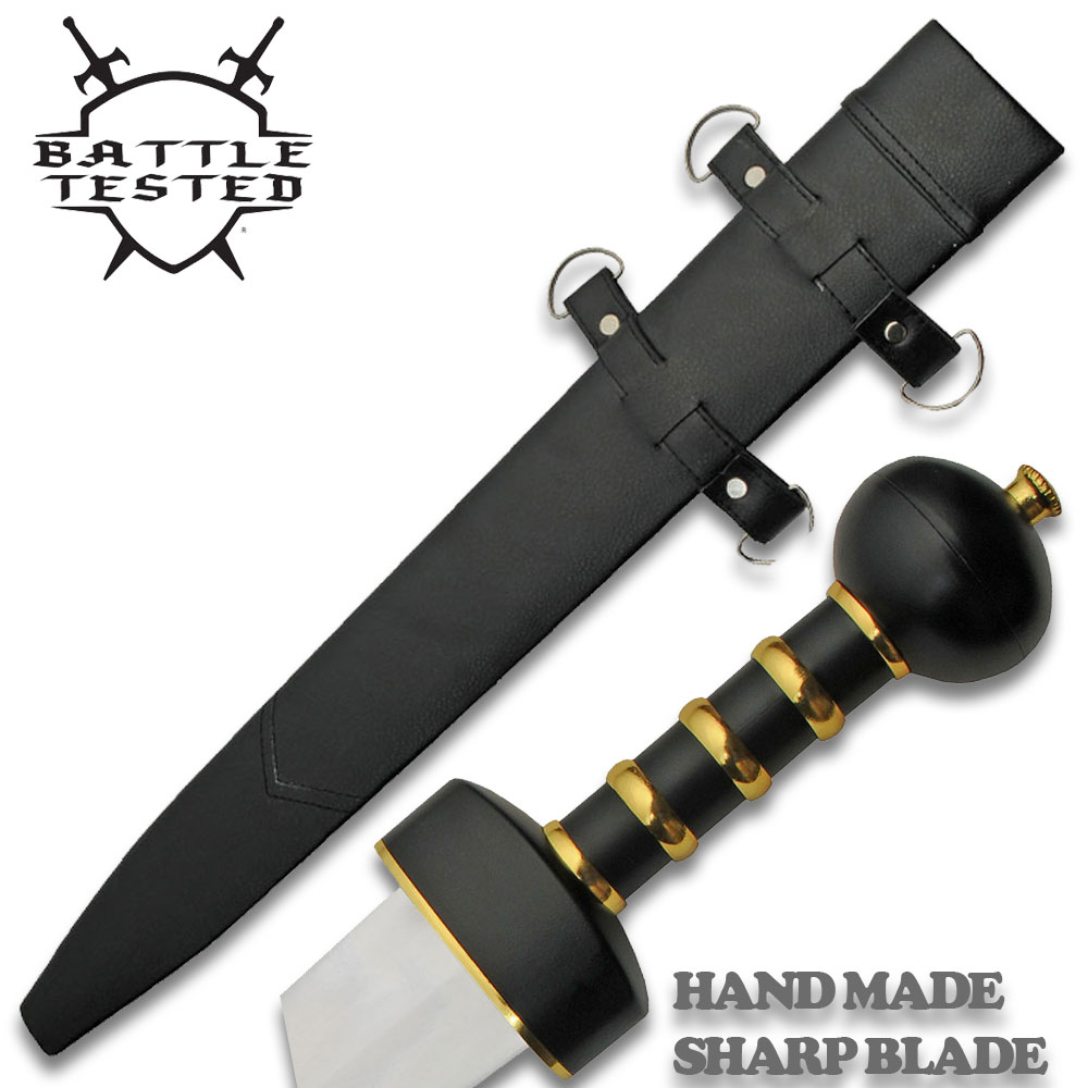 Sharp Edge Roman Gladius Maximus Sword  1060 High Carbon Steel with Wooden Scabbard
