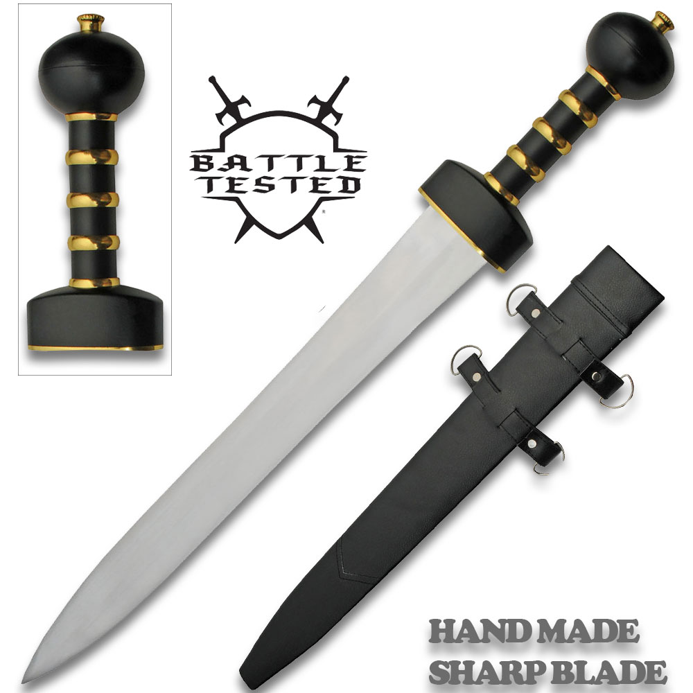 Sharp Edge Roman Gladius Maximus Sword  1060 High Carbon Steel with Wooden Scabbard