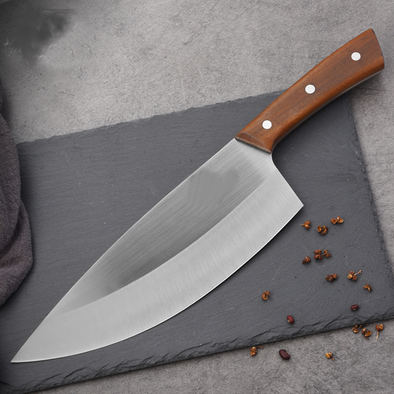 High Carbon 4Cr13 Steel 9 Inch Chef Kitchen Slicing Butcher Knife