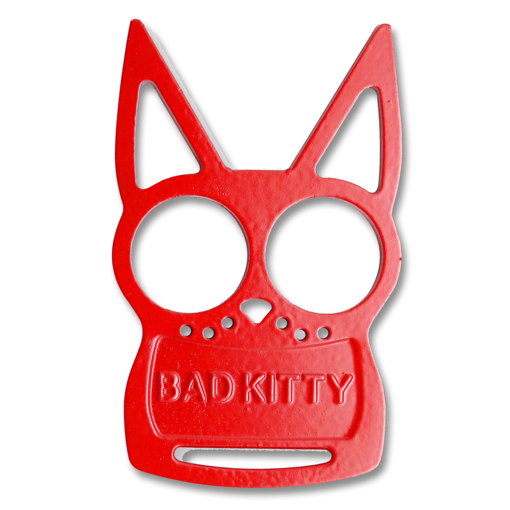 Red Bad Kitty Iron Fist Knuckleduster