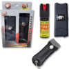 BLACK SELF DEFENSE COMBO (STUN GUN / PEPPER SPRAY