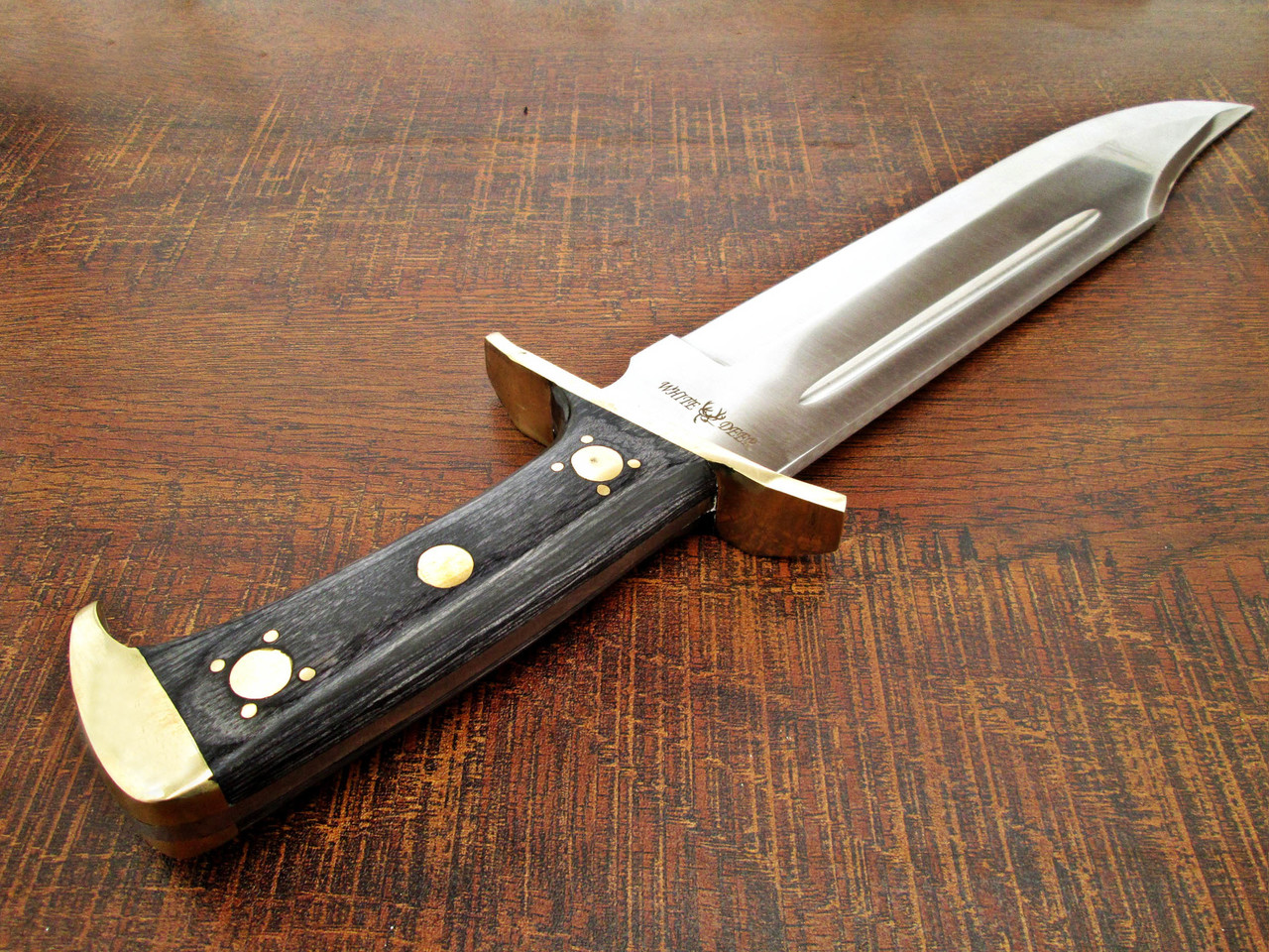 WHITE DEER D2 Steel Extreme Duty XXL Bowie Knife Large Independent Survival Implement D-2