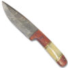 Handmade Damascus Hunting Knife Camel Bone and Frost Wood Handle