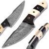 White Deer Custom Damascus Skinner Knife 1095 HC Steel Razor Sharp