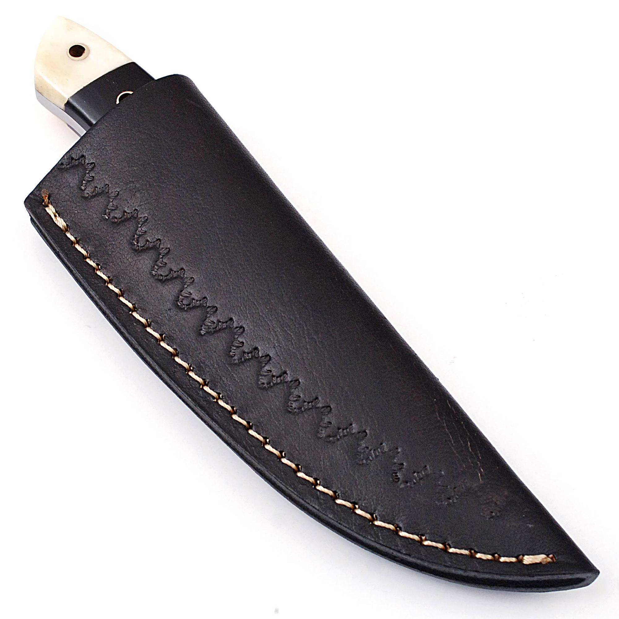 White Deer Custom Damascus Skinner Knife 1095 HC Steel Razor Sharp