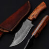 White Deer Custom Made Damascus Military Fix Blade Full Tang Knife