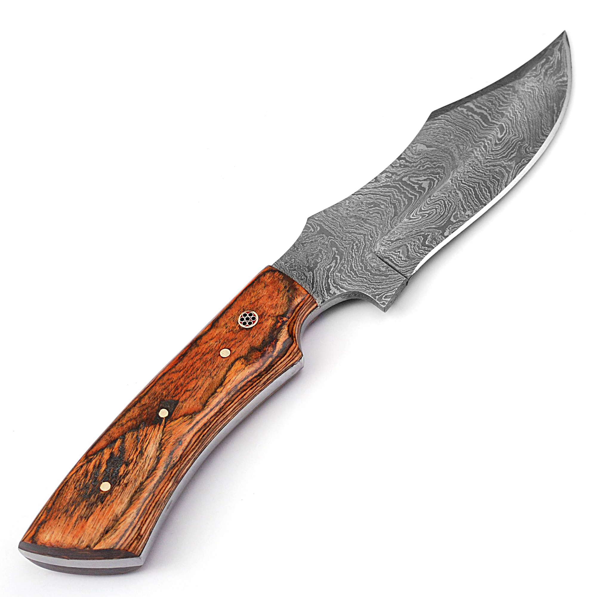 White Deer Custom Made Damascus Military Fix Blade Full Tang Knife