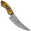 White Deer Executive Curved Blade Hand Forged Damascus Steel Knife Full Tang