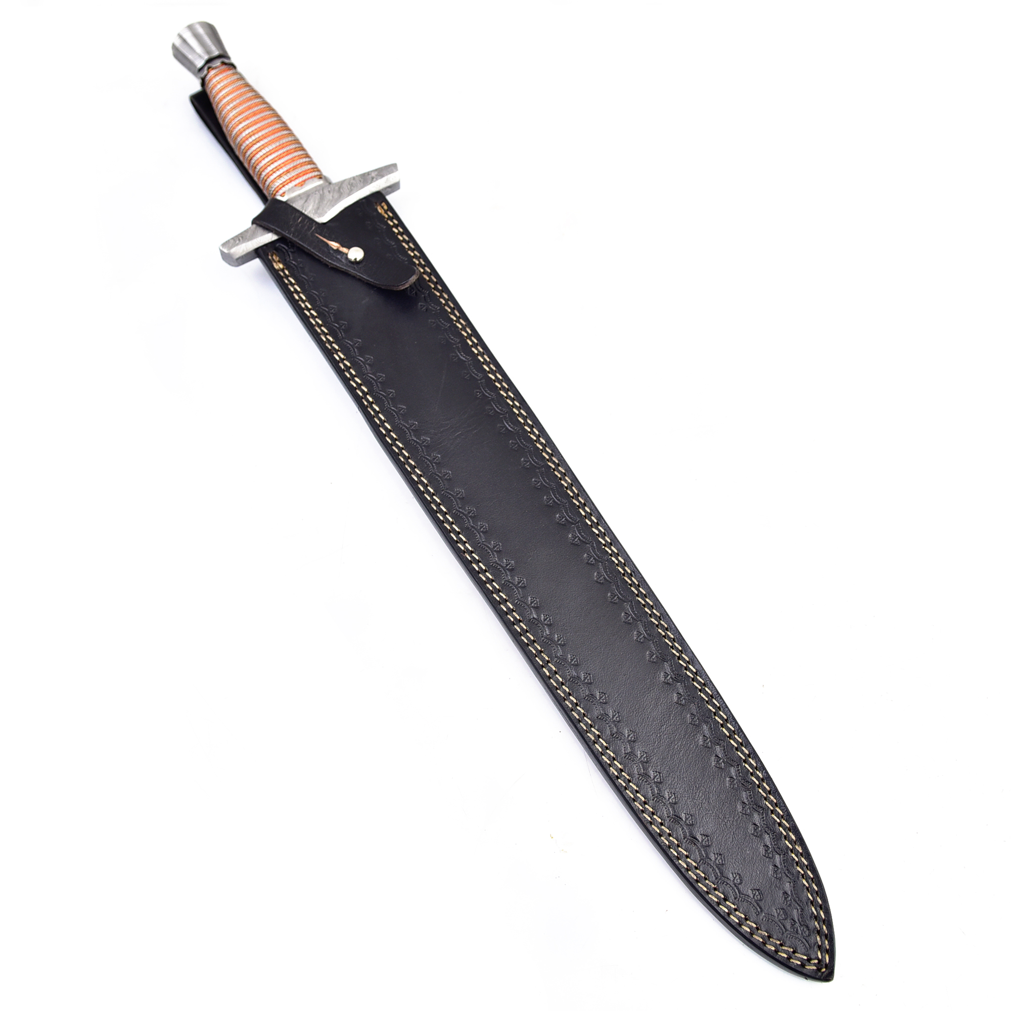 Viking Custom Handmade Damascus Legends Medieval Short Sword Limited Edition