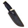 White Deer Brass  winkler Executive Damascus  Full Tang Micarta Handle