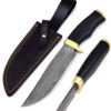 White Deer Brass  winkler Executive Damascus  Full Tang Micarta Handle