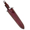 Viking Custom Made Damascus Bolster Steel Medieval Sword Brown Leather Handle