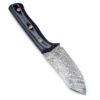 White Deer  Damascus Hand Forge Japanese Hunter Micarta Black Handle