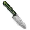 White Deer  Damascus Hand Forge Japanese Hunter Knife Micarta Green Handle