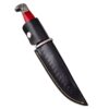 Custom Damascus Steel Bowie Knif  Damascus Bolster Red Resin Handle