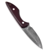 White Deer  Damascus Hand Forge Skinner Hunter Knife Micarta Handle