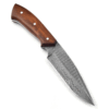 White Deer  Damascus Hand Forge Skinner Hunter Knife Wood Handle