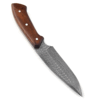 White Deer  Damascus Hand Forge Skinner Hunter Knife Wood Handle